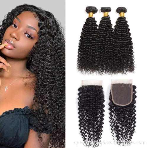 Wholesale Brazilian Kinky Curly Hair 100% Unprocessed Virgin Human Hair Weave Bundles Natural Color Remy Curly Hair Bundles
